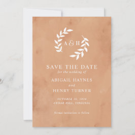 Reserva La Fecha Boda de acuarela rusa