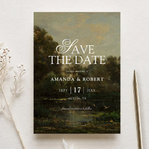 Reserva La Fecha Boda de Arte Fino Romántico