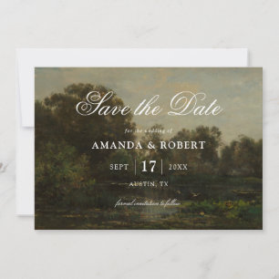 Reserva La Fecha Boda de Arte Fino Romántico Elegante