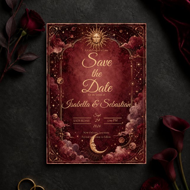 Reserva La Fecha Boda de astrología celestial temperamental (Subido por el creador)