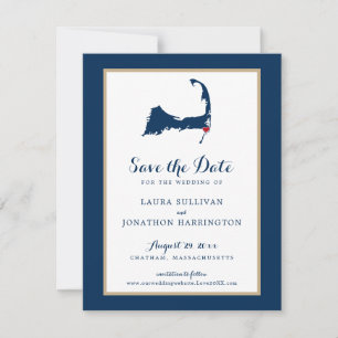 Reserva La Fecha Boda de bacalao de la Marina Gold Chatham Cape Sav