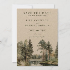 Reserva La Fecha Boda de Bosque de Bosque de Agua Rusa