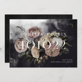 Reserva La Fecha Boda de Bouquet Smokey Dark Black Rose