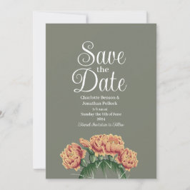 Reserva La Fecha Boda de Cactus de Flores de Pear