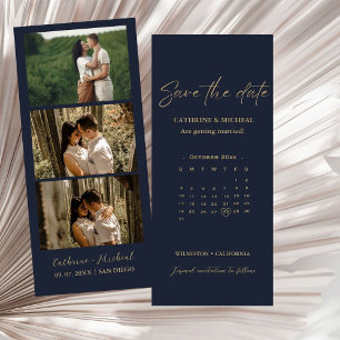 Reserva La Fecha Boda de calendario Marco de tira de la cabina de f