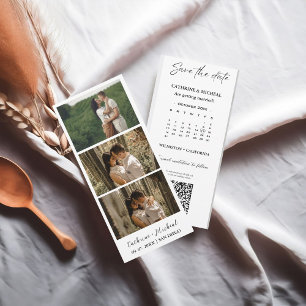 Reserva La Fecha Boda de calendario Marco de tira de la cabina de f