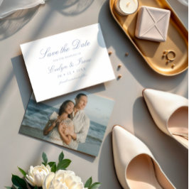 Reserva La Fecha Boda de caligrafía de escritura fotográfica modern