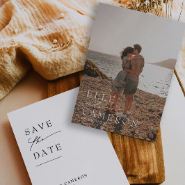 Reserva La Fecha Boda de caligrafía moderna de fotografía completa 