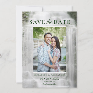 Reserva La Fecha Boda de Cascada Misty Photo Save the Date
