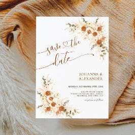 Reserva La Fecha Boda de código QR Boho Bohemian en negrita