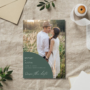 Reserva La Fecha Boda de código QR de dos fotos moderno