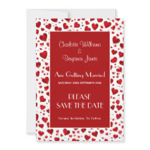 Boda De Corazón Blanco Y Rojo Cutáneo