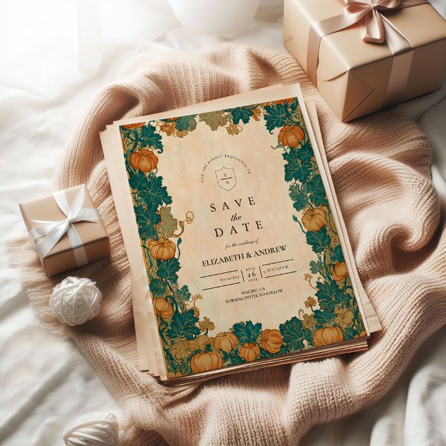 Reserva La Fecha Boda de cosecha de calabaza veneciana (Subido por el creador)