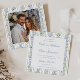 Reserva La Fecha Boda de Cottage Romántico con Marco Floral