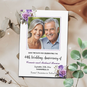Reserva La Fecha Boda de cualquier año, aniversario, foto de Rosas 