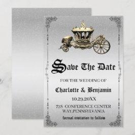 Reserva La Fecha Boda de cuento de hadas vintage