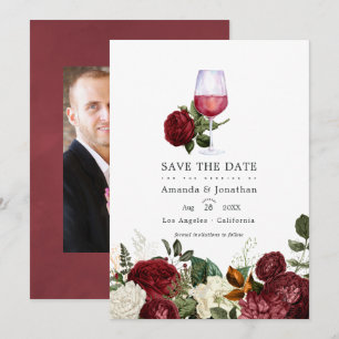 Reserva La Fecha Boda de degustación de vino floral de Borgoña