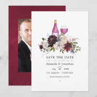 Boda de degustación de vinos tintos Burdeos y rosa