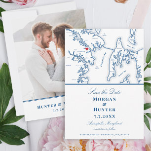 Reserva La Fecha Boda de destino de Annapolis Maryland