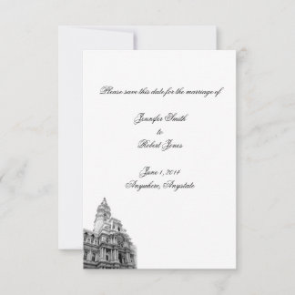 Reserva La Fecha Boda de Destino de Filadelfia Guardar la Fecha