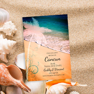Reserva La Fecha Boda de destino de playa tropical