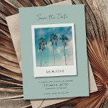 Reserva La Fecha Boda de destino de playa tropical Guardar la fecha<br><div class="desc">La moderna boda de destino de playa salva las tarjetas de cita perfectas para la pareja que no puede esperar para casarse en la playa en el paraíso.</div>