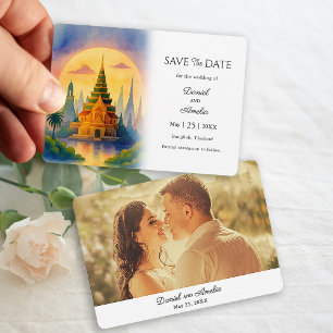 Reserva La Fecha Boda de destino en Bangkok Tailandia Save the Date
