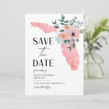Boda de destino en Florida acuarela floral
