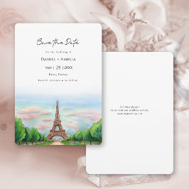 Reserva La Fecha Boda de destino Torre Eiffel de París