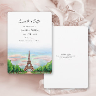 Reserva La Fecha Boda de destino Torre Eiffel de París