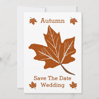 Reserva La Fecha Boda de diseño de otoño