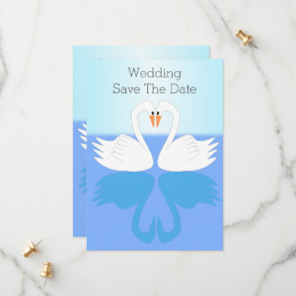 Reserva La Fecha Boda de diseño de Swans