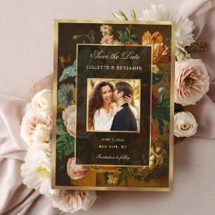 Reserva La Fecha Boda de elegante vida floral 'Save the Date'