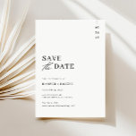Reserva La Fecha Boda de escritura blanca y negra moderna de presup<br><div class="desc">¡Anuncien su historia de amor sin romper el banco! Esta fecha, para ahorrar en presupuesto, cuenta con un moderno tipo de letra de guión sobre un fondo blanco y negro nítido, lo que permite que tu amor brille con un toque de sofisticación. Fácil de personalizar con sus nombres y fecha...</div>