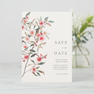 Reserva La Fecha Boda de Eucalyptus Greenery & Pink Florals