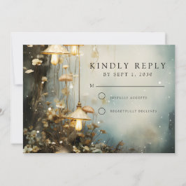 Reserva La Fecha Boda de faros colgantes de los bosques encantados