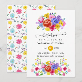 Reserva La Fecha Boda de Fiesta Floral Española