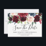 Reserva La Fecha Boda de Flores de Borgoña de Vino Rojo de Marsala<br><div class="desc">Marsala Boda de Flores de Borgoña Vino Rojo Guardar la fecha Ver nuestra tienda para la invitación coincidente,  RSVP y más Puedes personalizar esto Guardar la fecha para agregar mis toques personales,  como fotografías,  imágenes. Puede cambiar el color de fondo para que coincida con los colores bodas.</div>