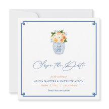 Boda de flores de otoño de Chinoiserie clásica