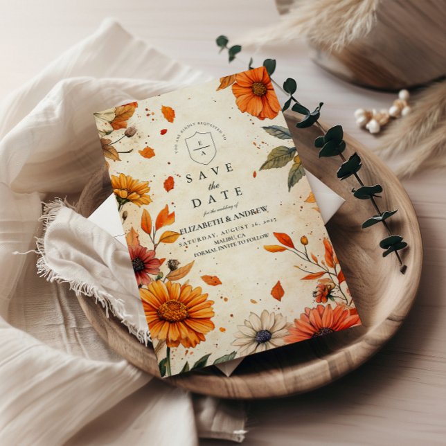 Reserva La Fecha Boda de flores de otoño rusas (Subido por el creador)