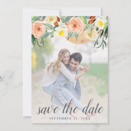 Reserva La Fecha Boda De Flores De Primavera Foto Guardar La Fecha