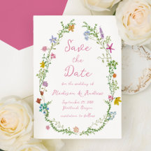 Boda de flores silvestres en un jardín caprichoso