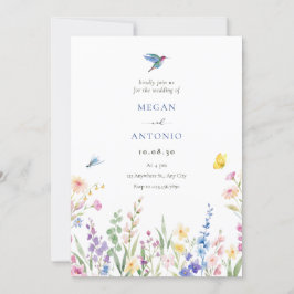 Reserva La Fecha Boda de flores silvestres estéticas