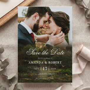 Reserva La Fecha Boda de Foto de Arte Fino Romántico