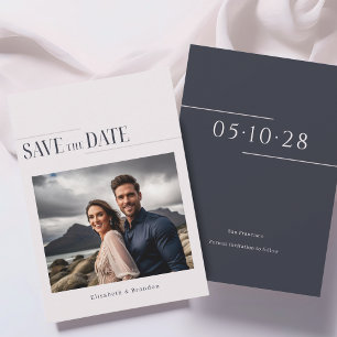 Reserva La Fecha Boda de foto moderna minimalista