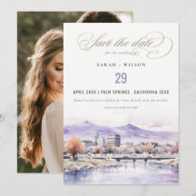 Boda de foto paisaje acuarela de Boise, Idaho
