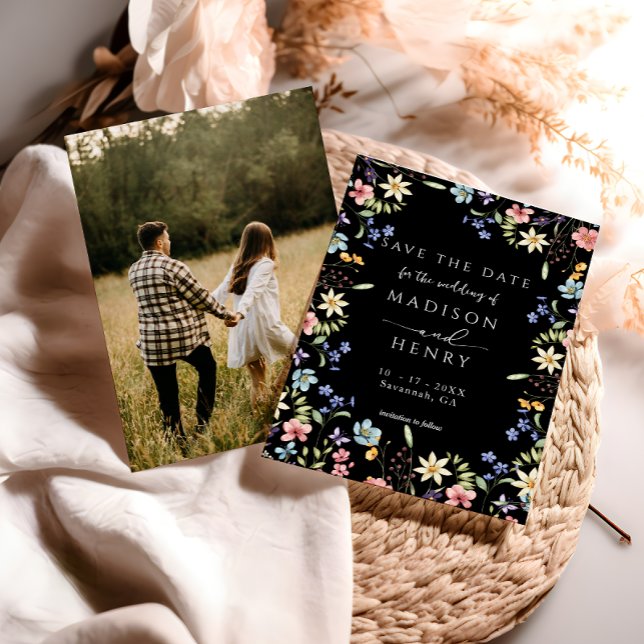Reserva La Fecha Boda de foto rusa de flores silvestres (Subido por el creador)