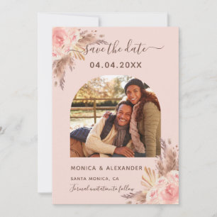 Reserva La Fecha Boda de fotografía de oro de rosa de pasto
