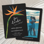 Reserva La Fecha Boda de fotografía de pájaro del paraíso<br><div class="desc">El ave tropical exótica del paraíso flor acuática sobre un fondo negro hace de una hermosa boda salvar la tarjeta de fecha con un toque exótico. Tus detalles en la parte delantera y tu sitio web de fotos y bodas favorito en la parte trasera. COINCIDIENDO con los artículos de nuestra...</div>