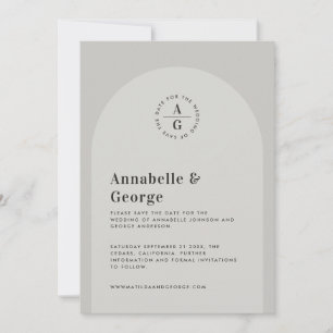 Reserva La Fecha Boda de fotografía de tipografía gráfica moderna